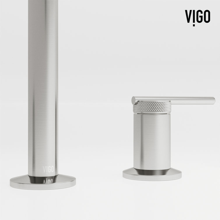 Sterling 7" Brushed Nickel Two Handle Widespread Bathroom Faucet