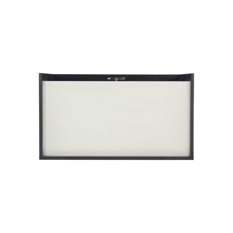 Elegant Transitional 2-Drawer Nightstand in Black and White