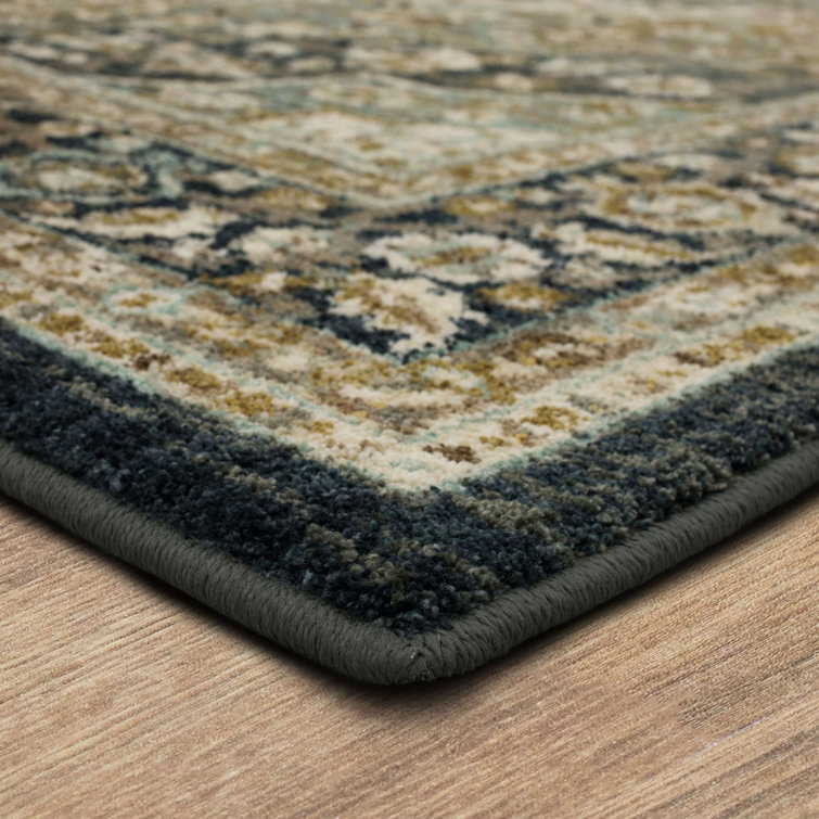 Nore Jadeite Medallion Cotton and Synthetic Area Rug
