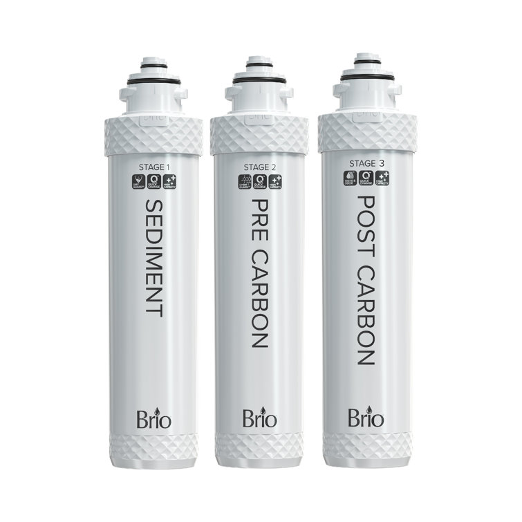 Brio 3-Stage White Water Filter Replacement Kit