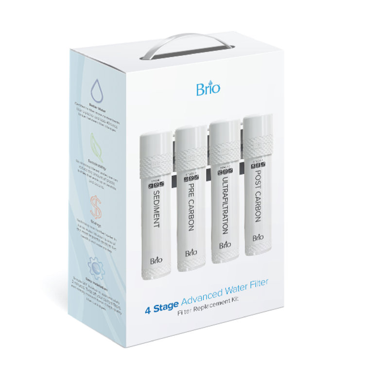 Brio 4-Stage Ultrafiltration Water Filter Replacement Kit