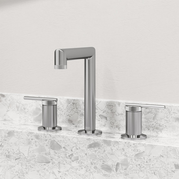 Sterling 7" Brushed Nickel Two Handle Widespread Bathroom Faucet