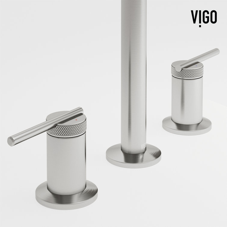 Sterling 7" Brushed Nickel Two Handle Widespread Bathroom Faucet