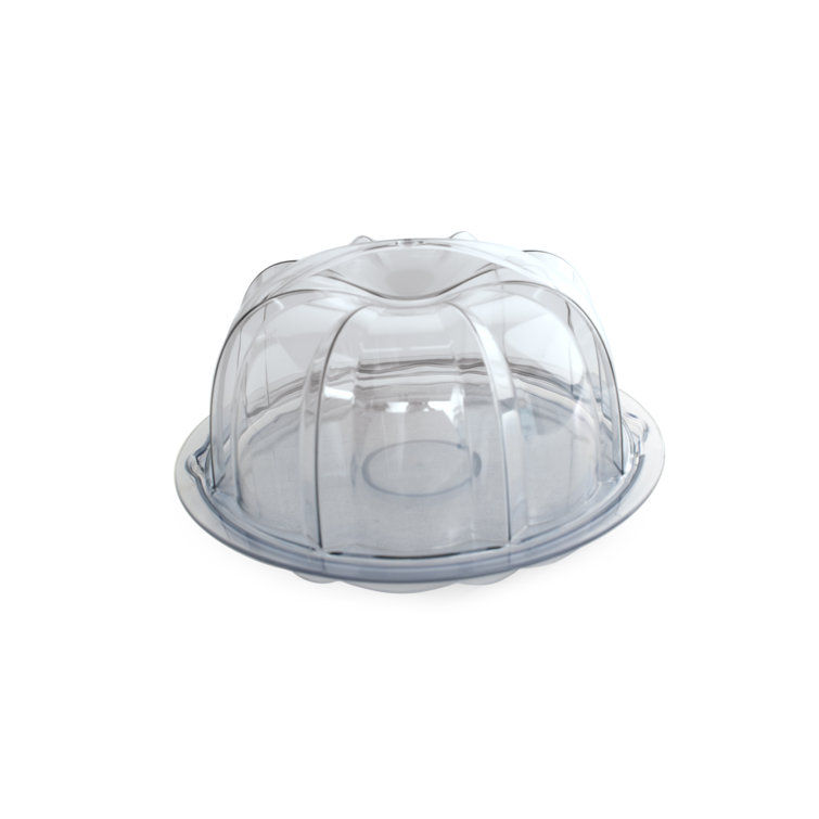 Clear Acrylic Bundt Cake Keeper with Locking Lid