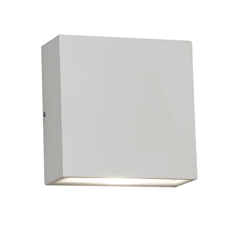 White Aluminum LED Direct Wired Wall Sconce