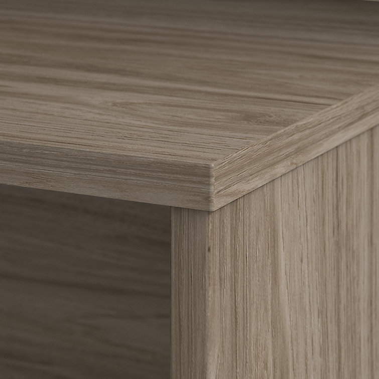 Modern Hickory 72'' Wide Office Desk with Modesty Panel