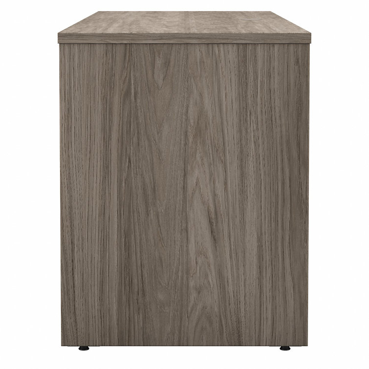 Modern Hickory 72'' Wide Office Desk with Modesty Panel