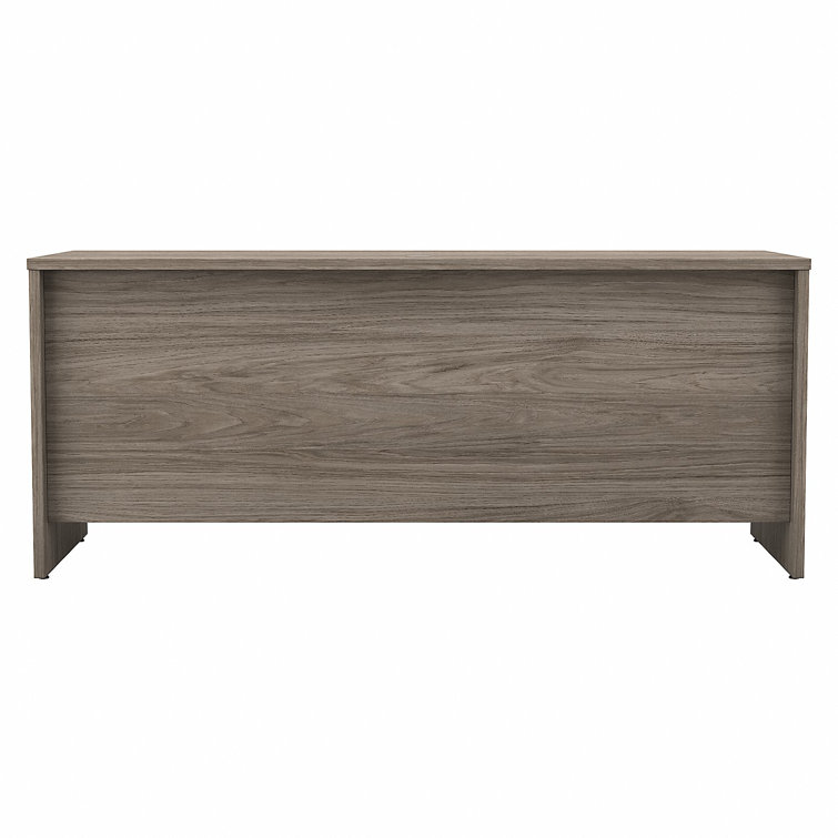 Modern Hickory 72'' Wide Office Desk with Modesty Panel