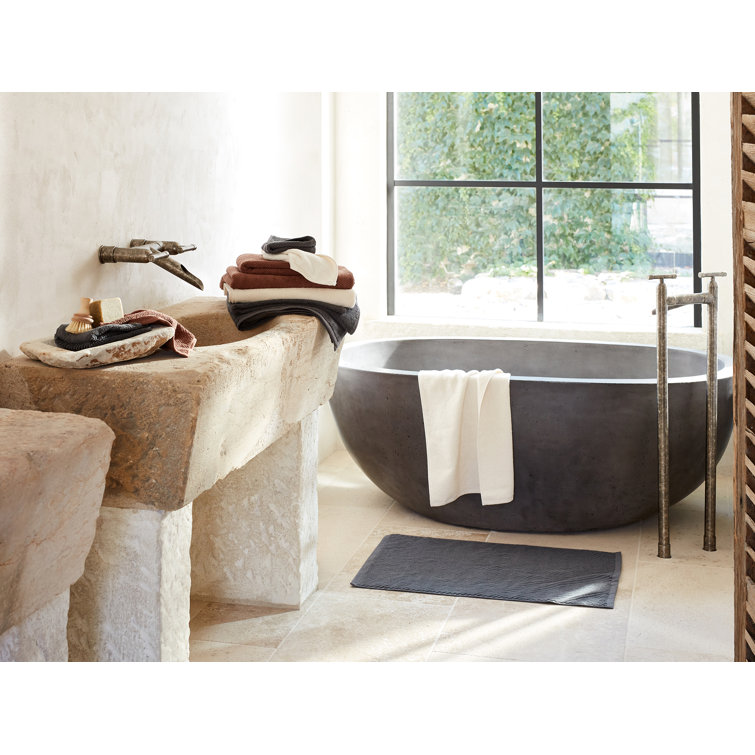 Undyed Organic Cotton Twill Bath Mat