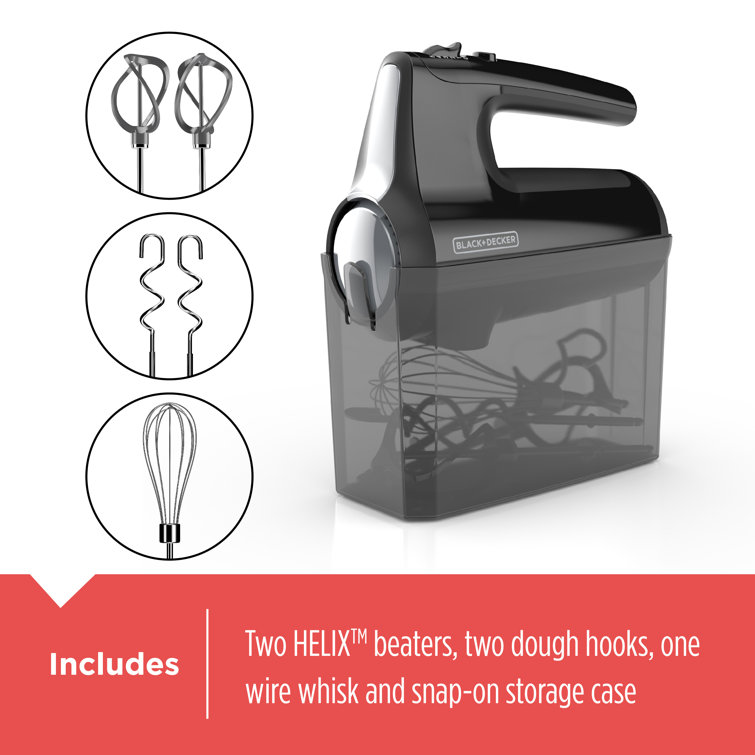 Black+decker 5 Speed Electric Hand Held Mixer - Black