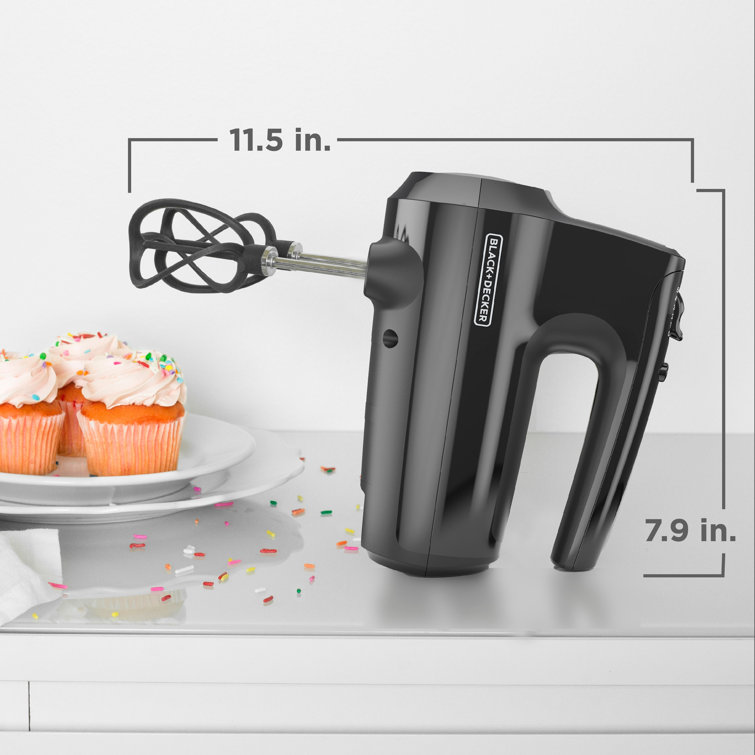 Black+decker 5 Speed Electric Hand Held Mixer - Black