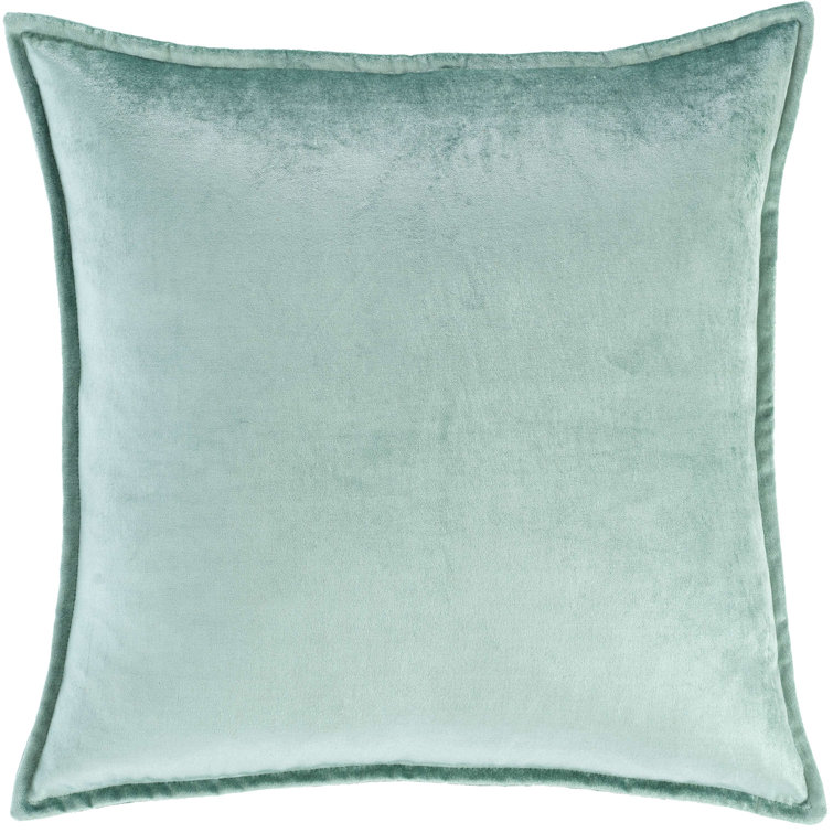 Sky Blue 20" Square Velvet Decorative Pillow Cover