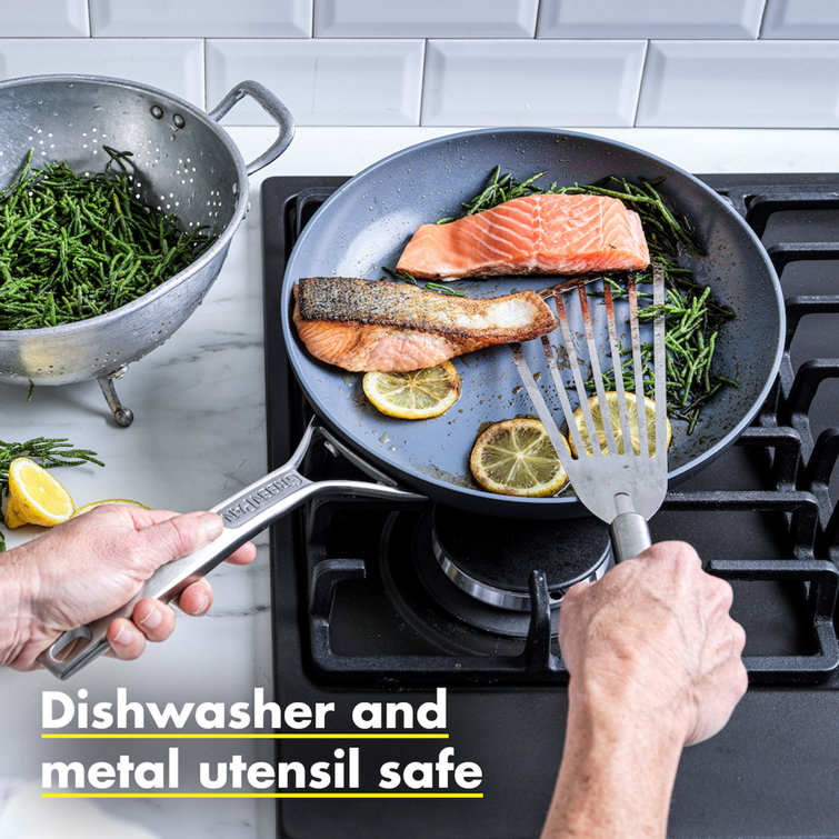 Gray 10" Aluminum Ceramic Nonstick Fry Pan