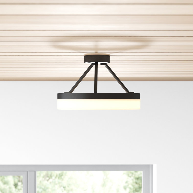 Cohen Halo Glow LED Semi-Flush Mount in Oil-Rubbed Bronze