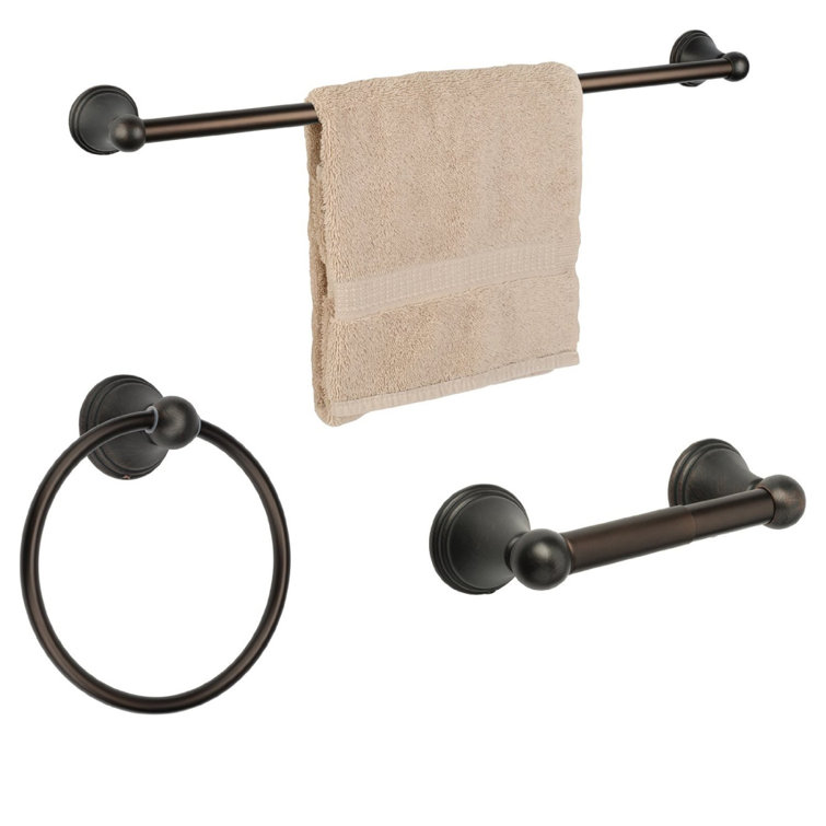 Bay Hill Oil Rubbed Bronze 3-Piece Bathroom Hardware Set