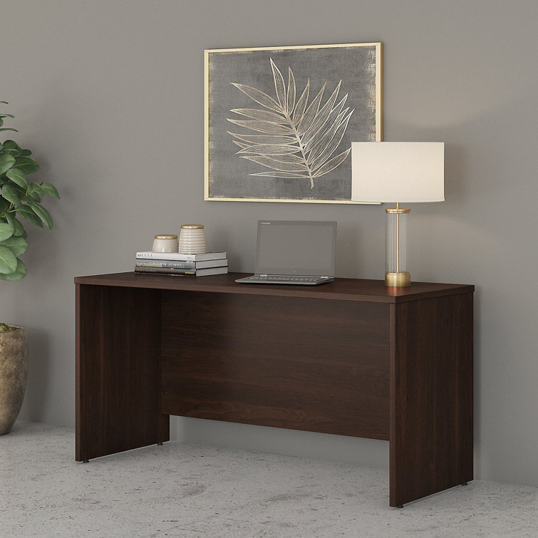 Classic Black Walnut 60'' Office Desk with Cable Management