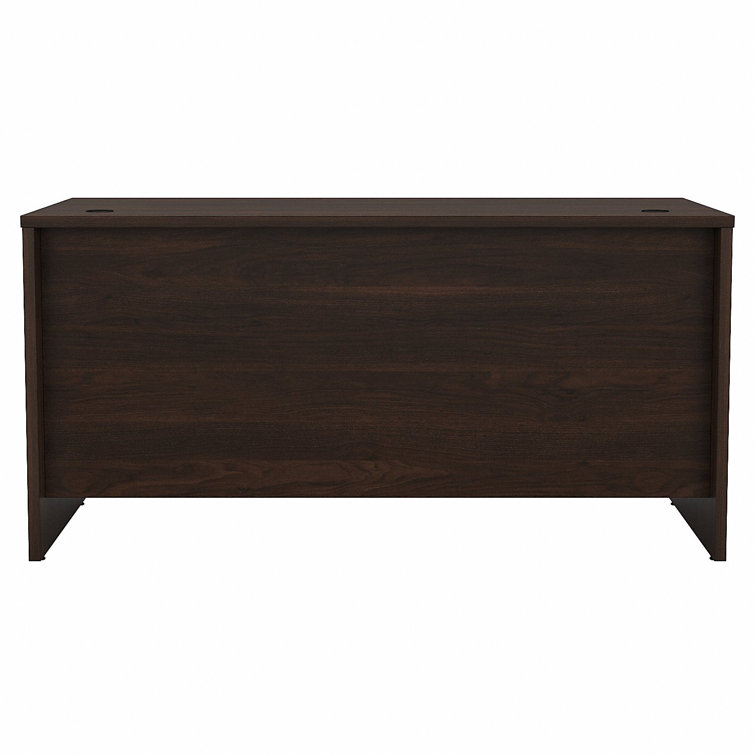 Classic Black Walnut 60'' Office Desk with Cable Management