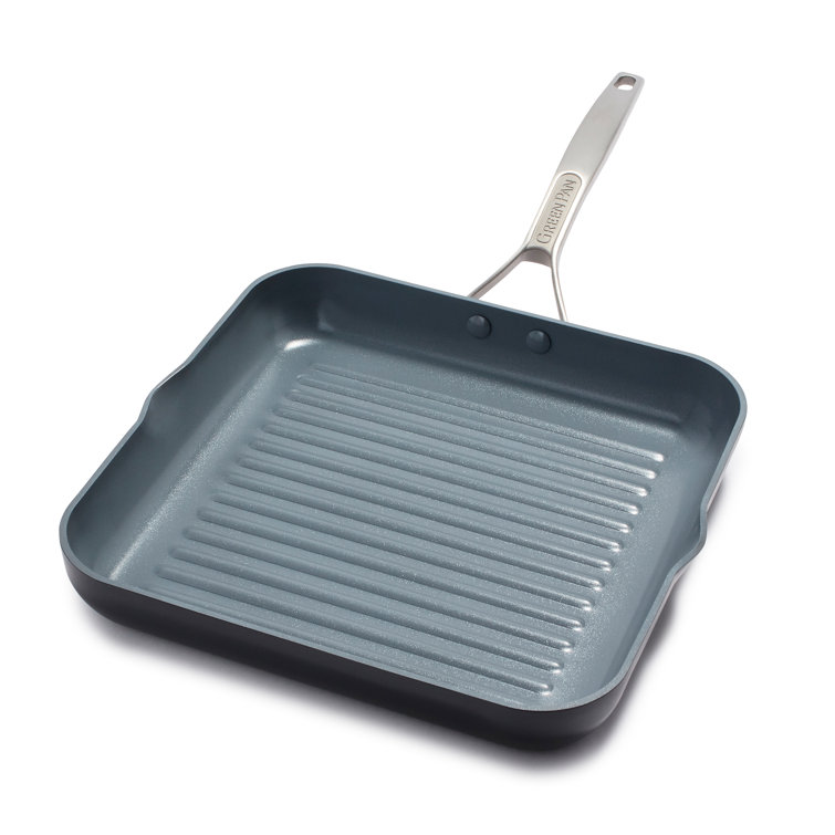 11" Black Aluminum Ceramic Nonstick Griddle Pan