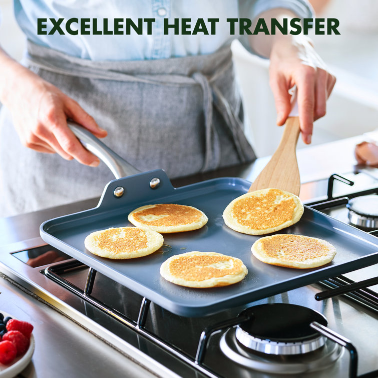 Lima 11-Inch Gray Ceramic Nonstick Square Griddle