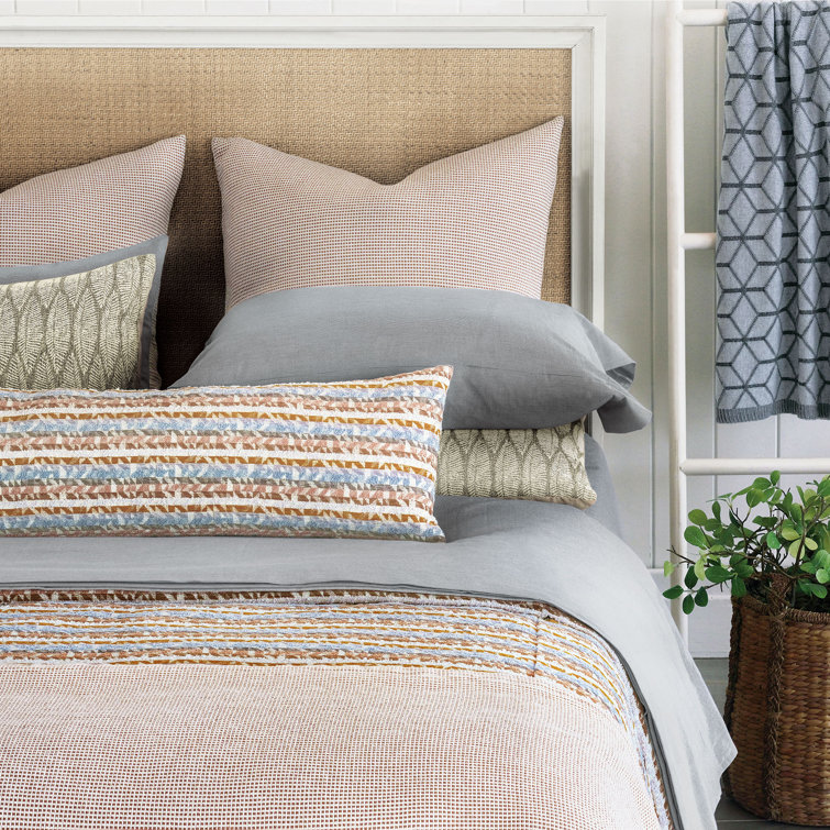 Terracotta Geometric Cotton Standard Pillow Sham
