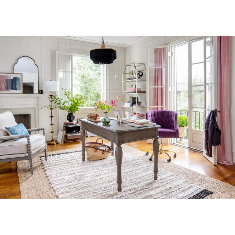 Aurelie Transitional Silver Metal and Glass 5-Shelf Etagere