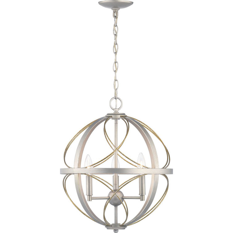 Brandywine 16" Silver Ridge and Bronze LED Pendant Light