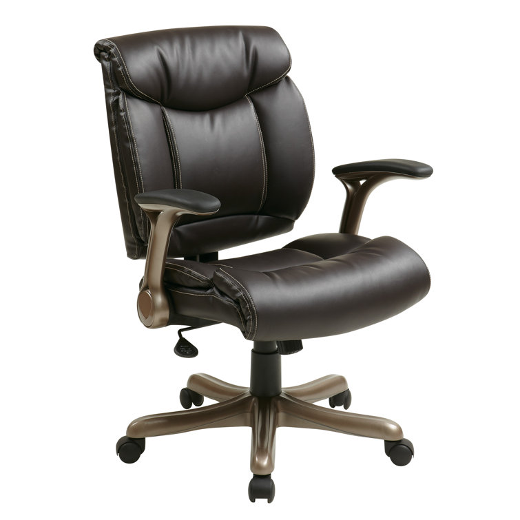 Espresso Brown High Back Leather Executive Swivel Chair