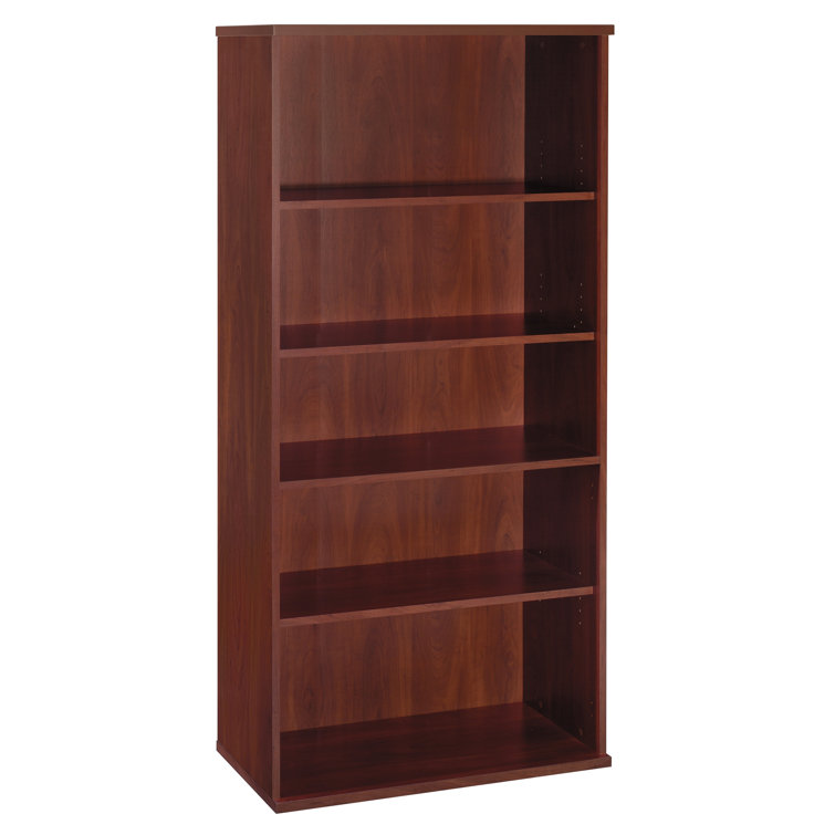 Hansen Cherry 73" Adjustable 5-Shelf Bookcase