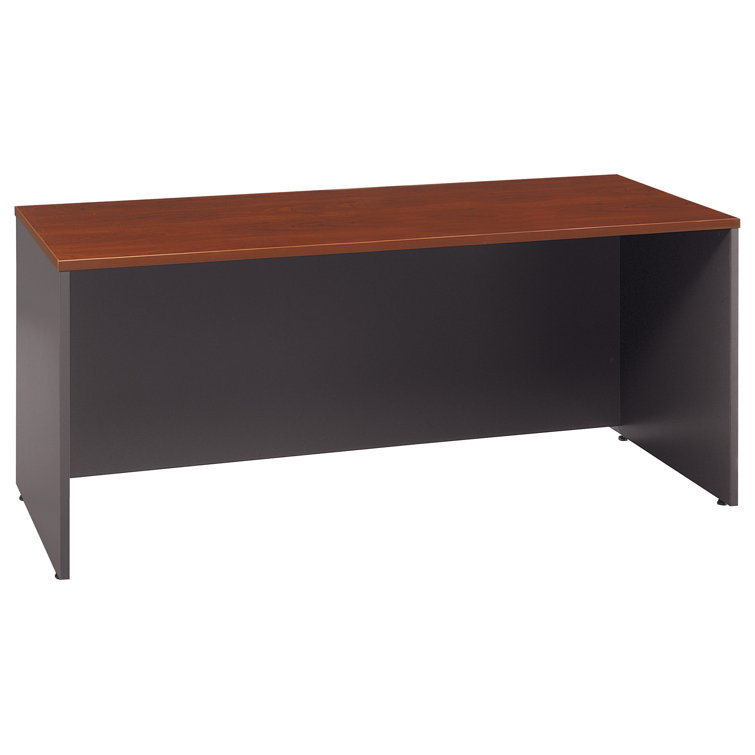 Hansen Cherry 60W Credenza Desk with Drawer and Filing Cabinet