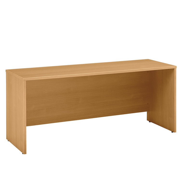 Contemporary Gray-Brown Natural Cherry Home Office Desk with Drawer