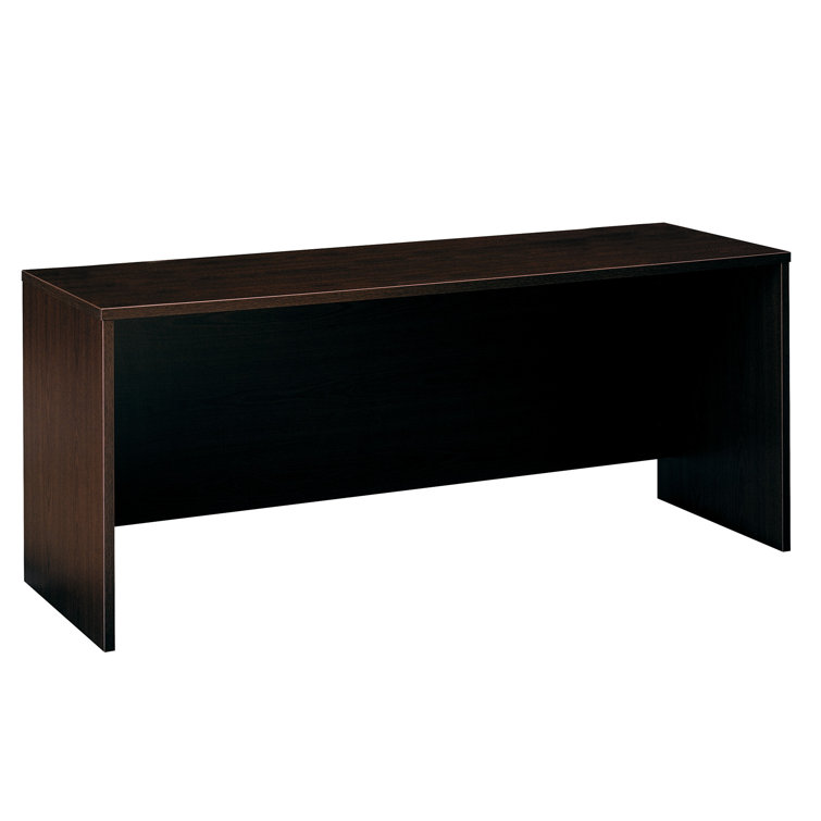 Contemporary Gray-Brown Natural Cherry Home Office Desk with Drawer