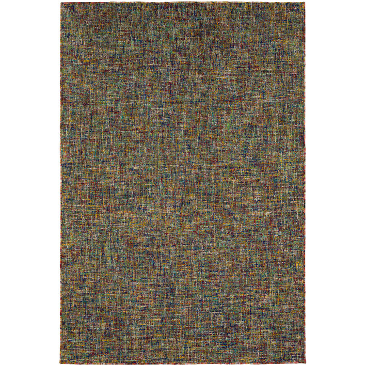Wildflower Gold and Gray Hand-Tufted Wool 5' x 7' Area Rug