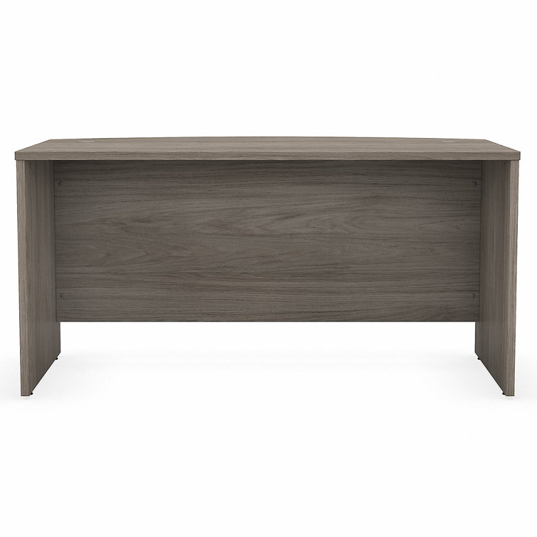 Modern Hickory 72'' Wide Office Desk with Modesty Panel