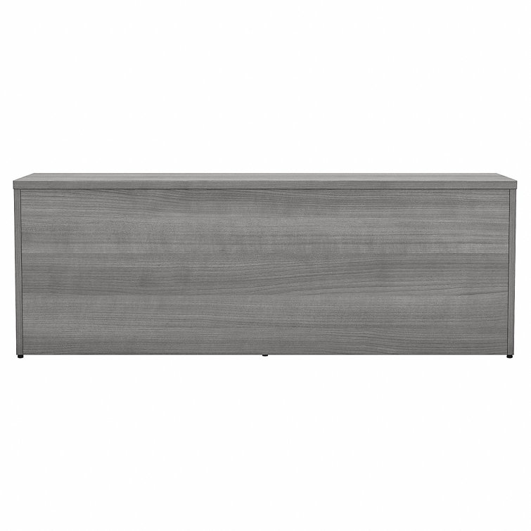 Platinum Gray Low Storage Cabinet with Adjustable Shelves