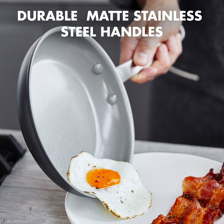 Gray 10-Piece Aluminum Ceramic Nonstick Cookware Set