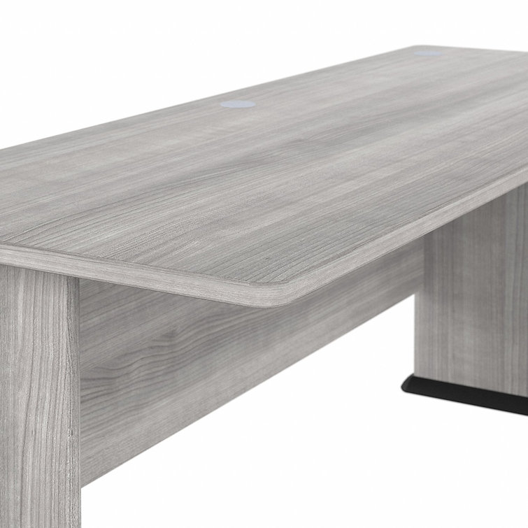 Platinum Gray 72" Wide Office Computer Desk with Cable Management