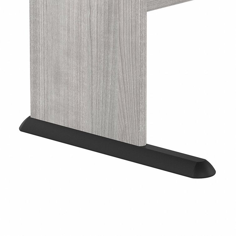 Platinum Gray 72" Wide Office Computer Desk with Cable Management