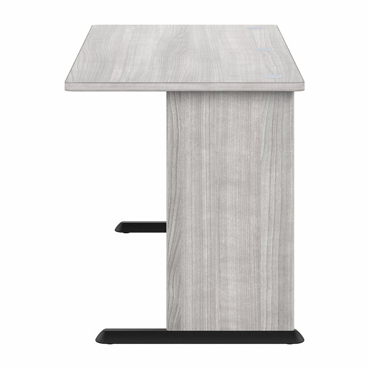Platinum Gray 72" Wide Office Computer Desk with Cable Management
