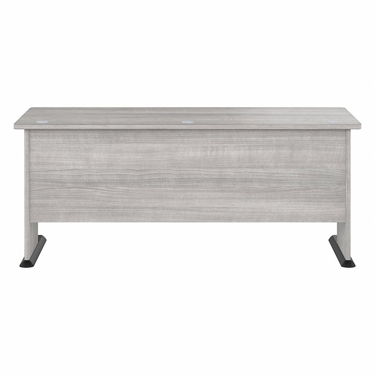 Platinum Gray 72" Wide Office Computer Desk with Cable Management