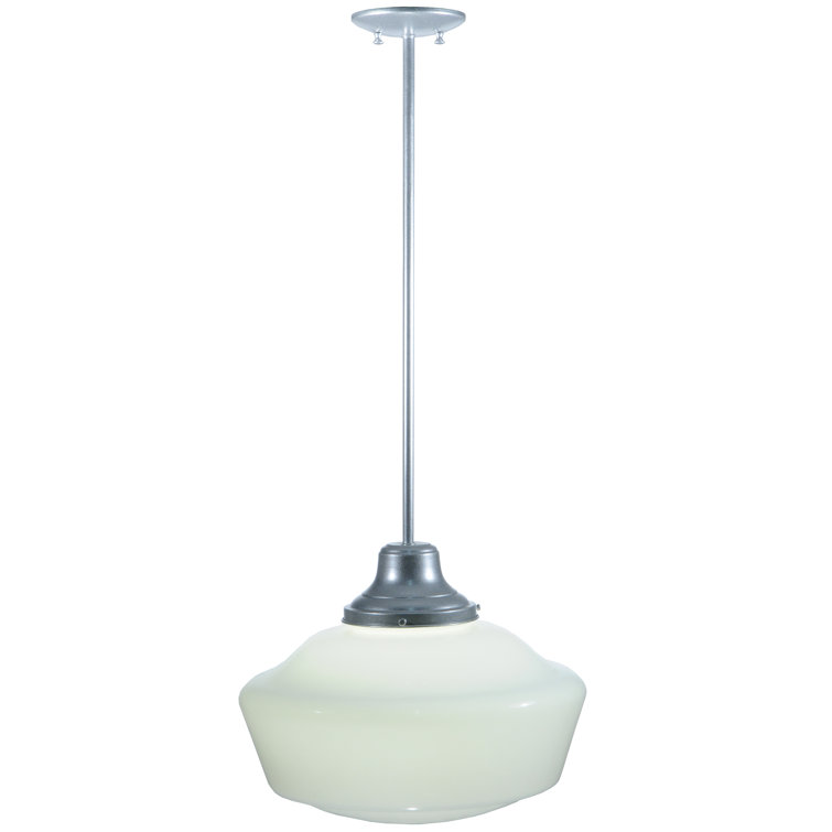 Silver Glass Globe Pendant Light for Indoor/Outdoor Use