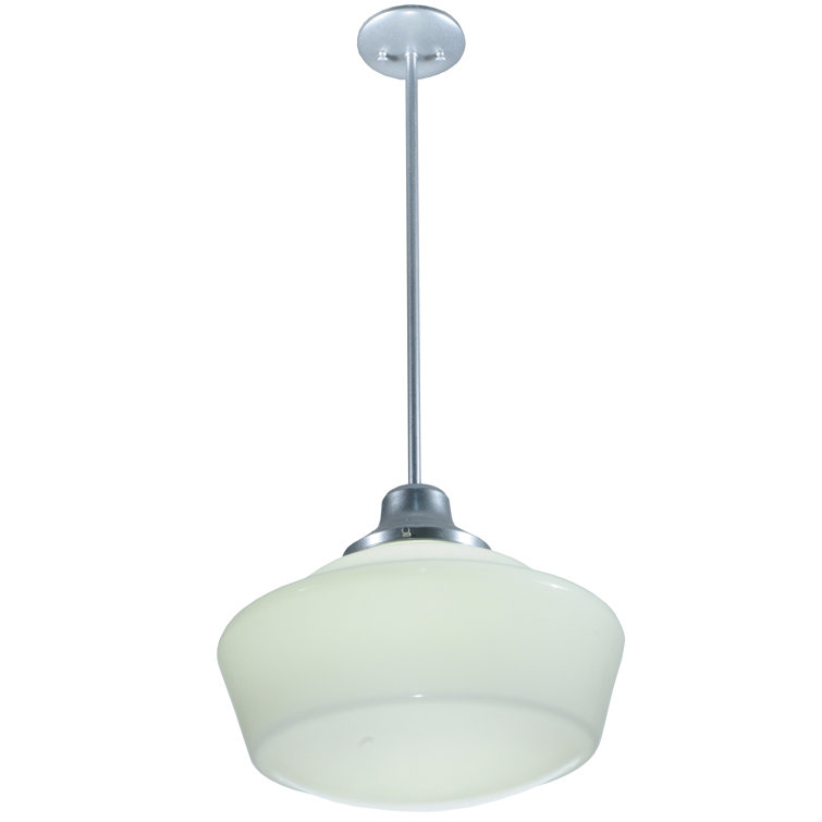 Silver Glass Globe Pendant Light for Indoor/Outdoor Use