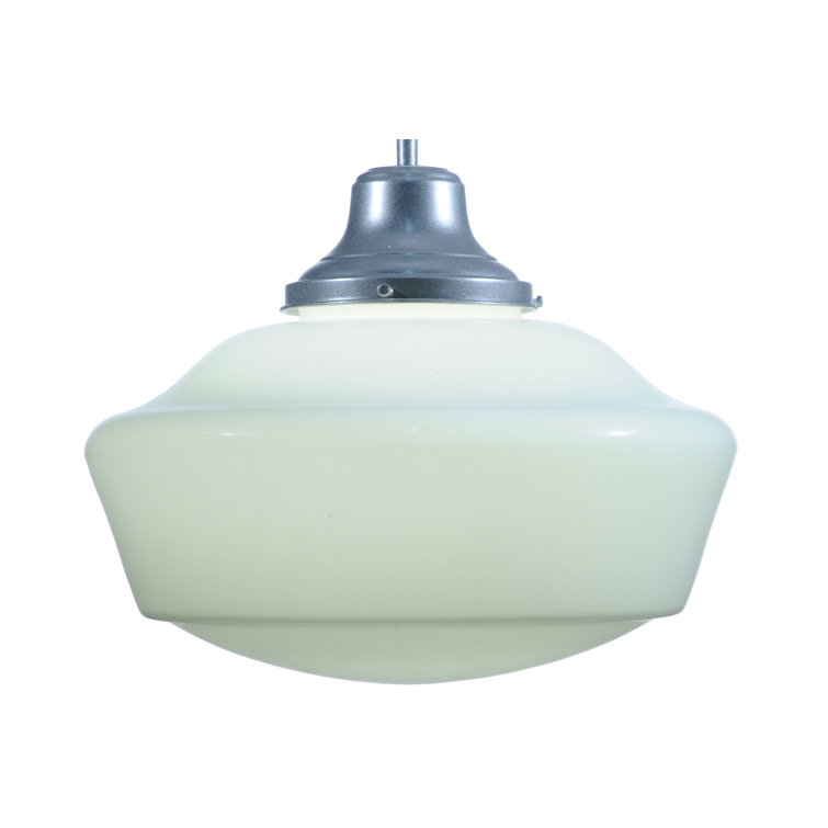 Silver Glass Globe Pendant Light for Indoor/Outdoor Use
