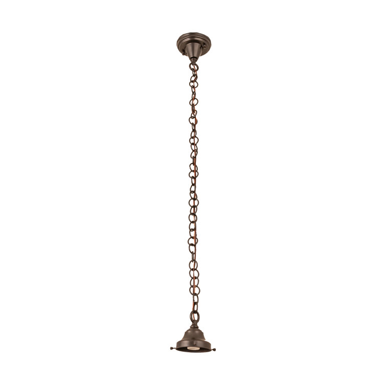 Craftsman Brown Glass Mini Pendant Light