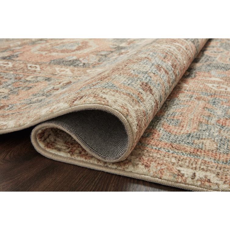 Gray Rectangular Synthetic Oriental Runner Rug 2'-6" x 11'-6"