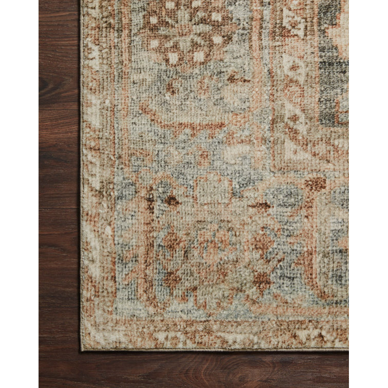 Gray Rectangular Synthetic Oriental Runner Rug 2'-6" x 11'-6"