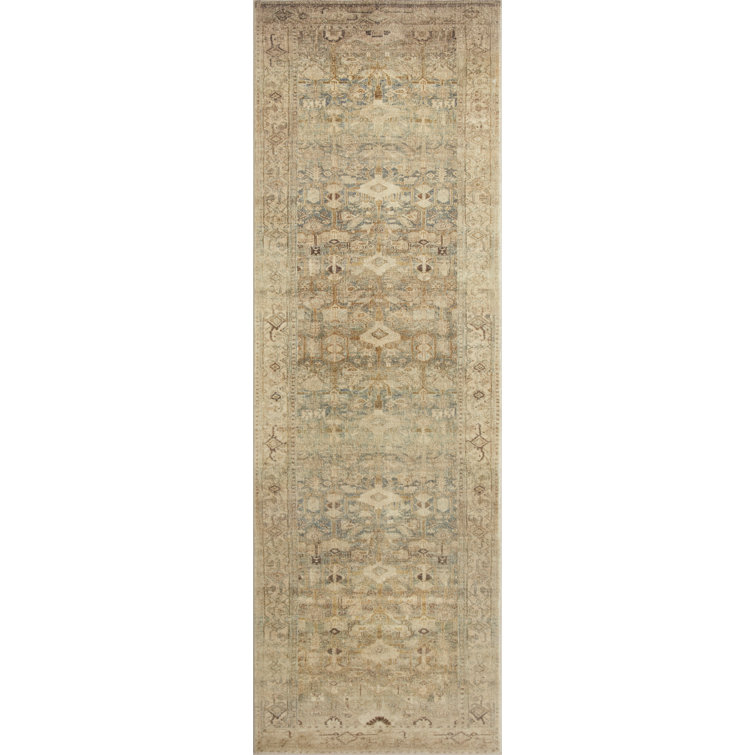 Margot 30" x 114" Antique Sage Synthetic Runner Rug