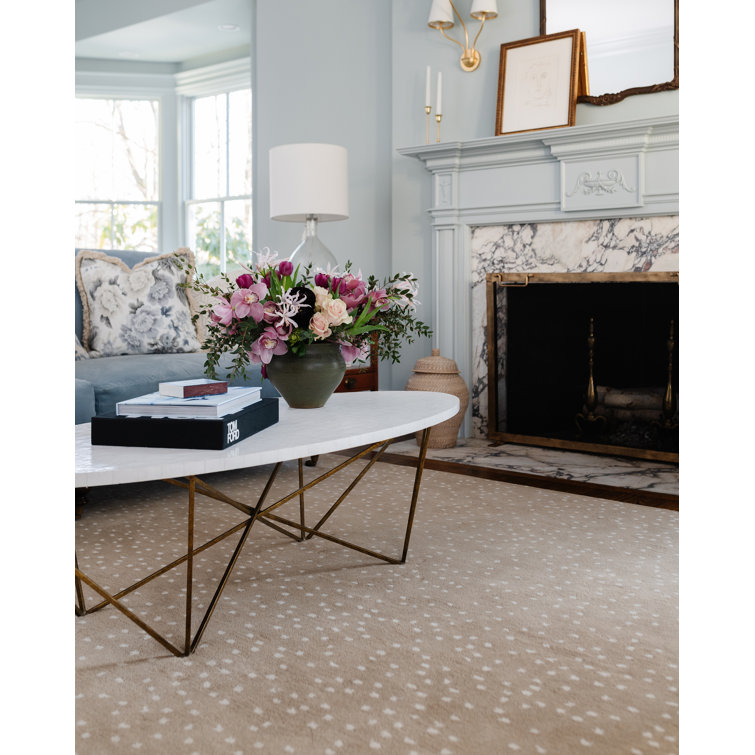 Savannah Whisper Hand-Tufted Wool Rectangular Rug in Beige