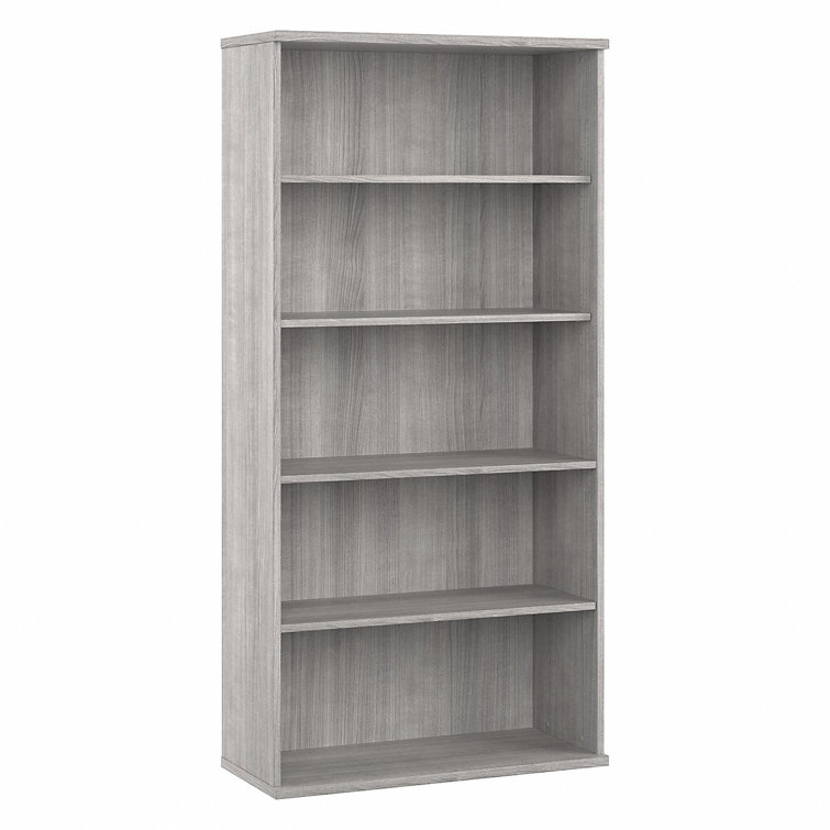 Platinum Gray Contemporary 5-Shelf Adjustable Bookcase