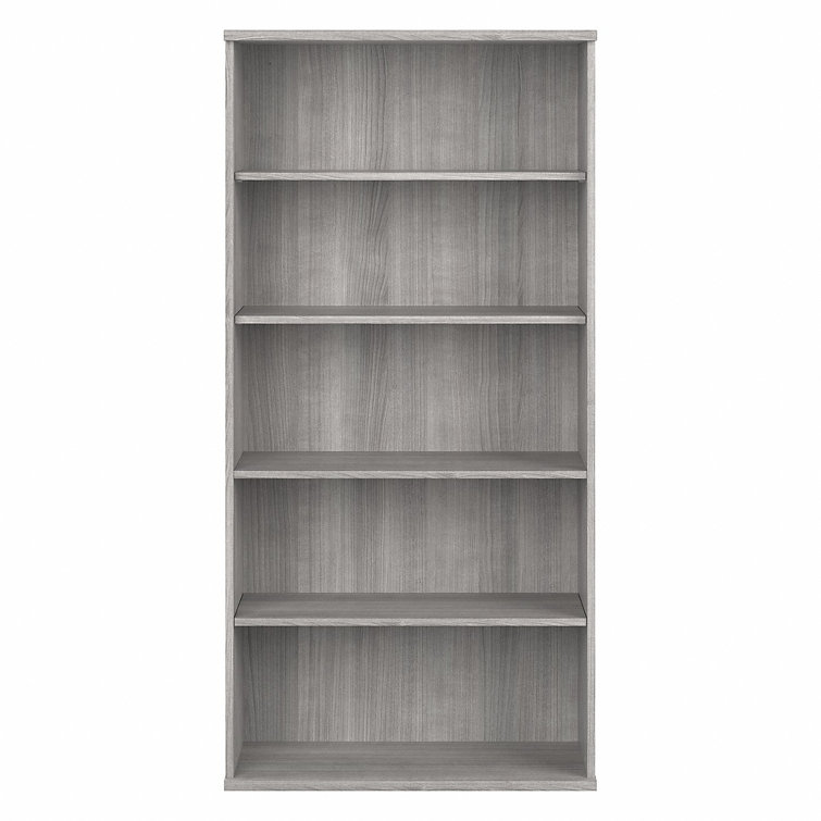 Platinum Gray Contemporary 5-Shelf Adjustable Bookcase