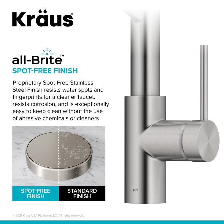 Stainless Steel Commercial Pull-Down Kitchen Faucet with Spray